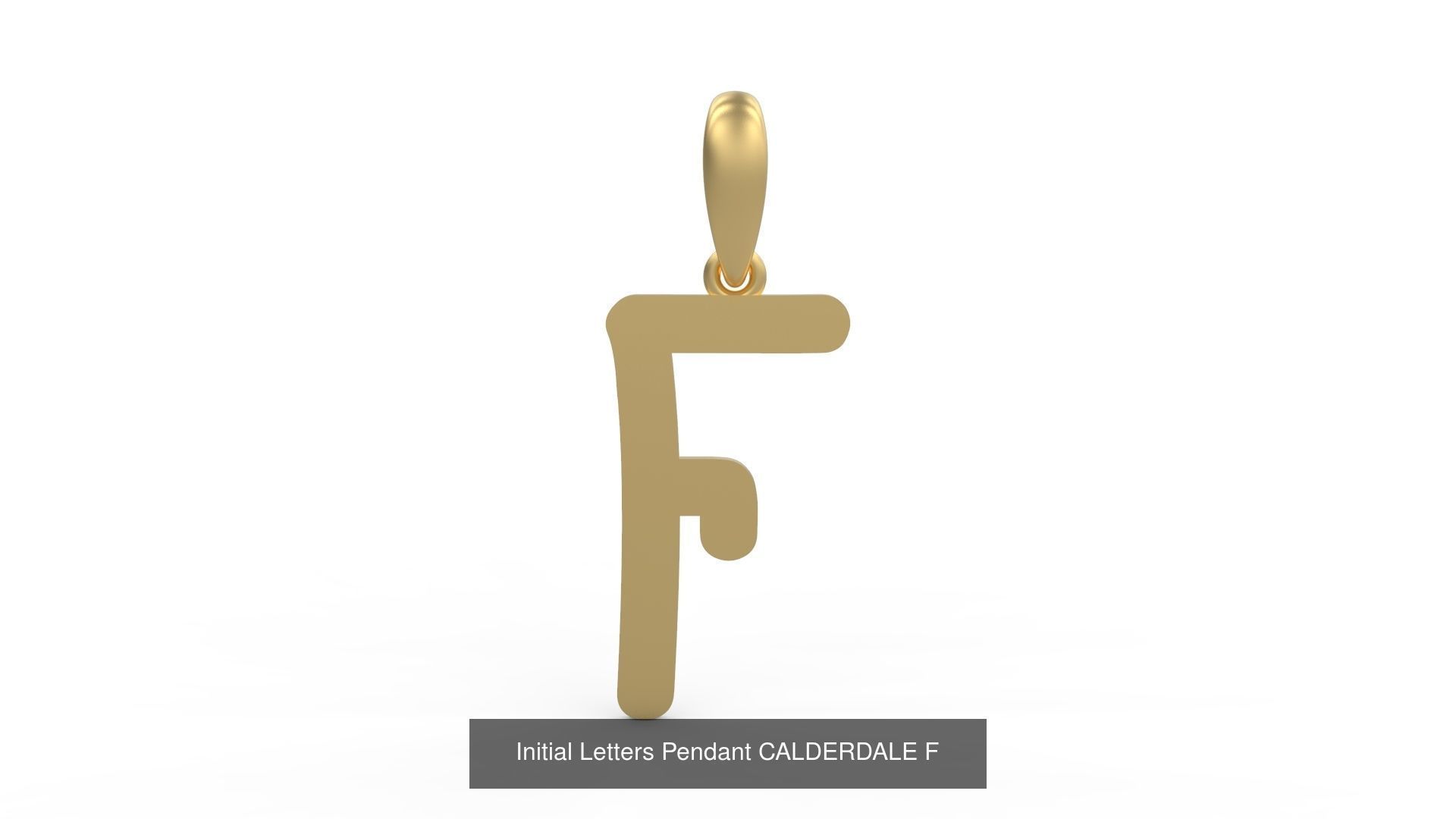 Initial Letters Pendant Alphabets CALDERDALE 3D Model Collection_8