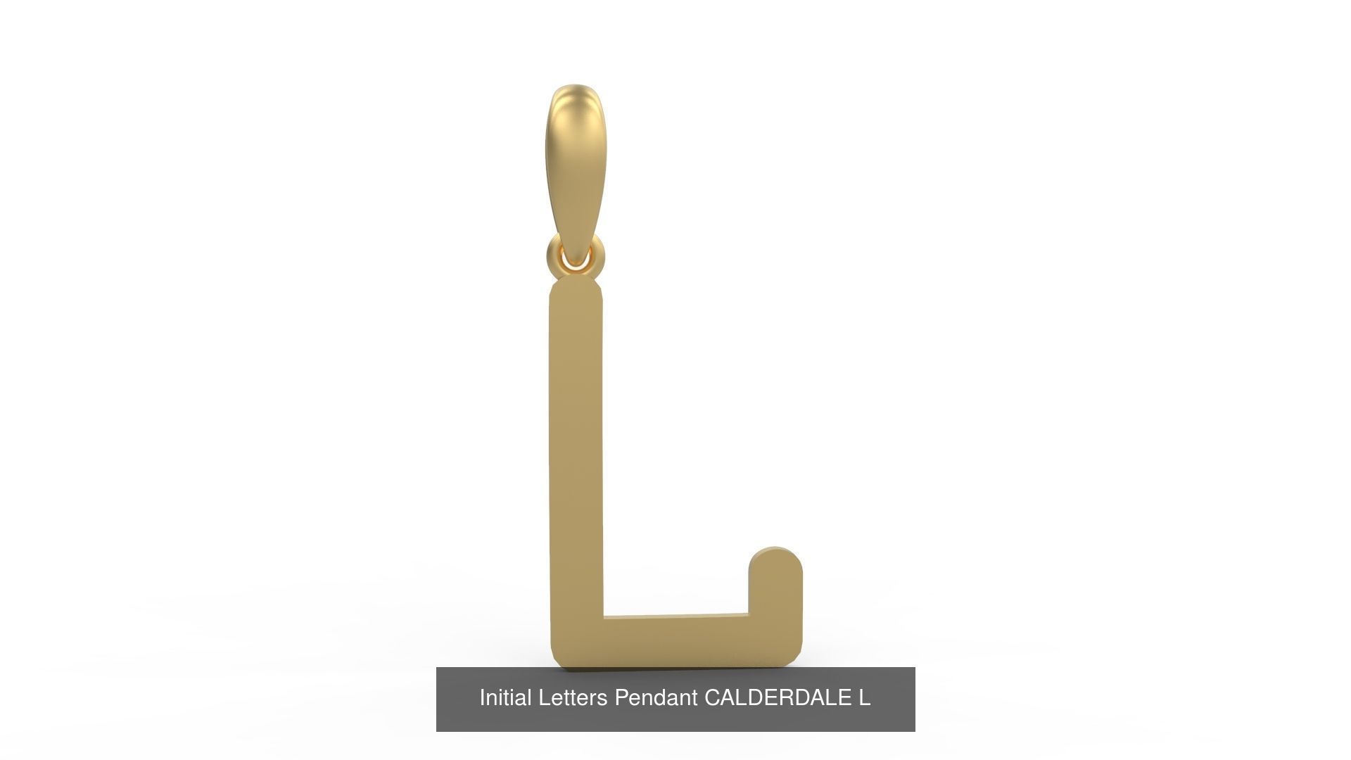 Initial Letters Pendant Alphabets CALDERDALE 3D Model Collection_14