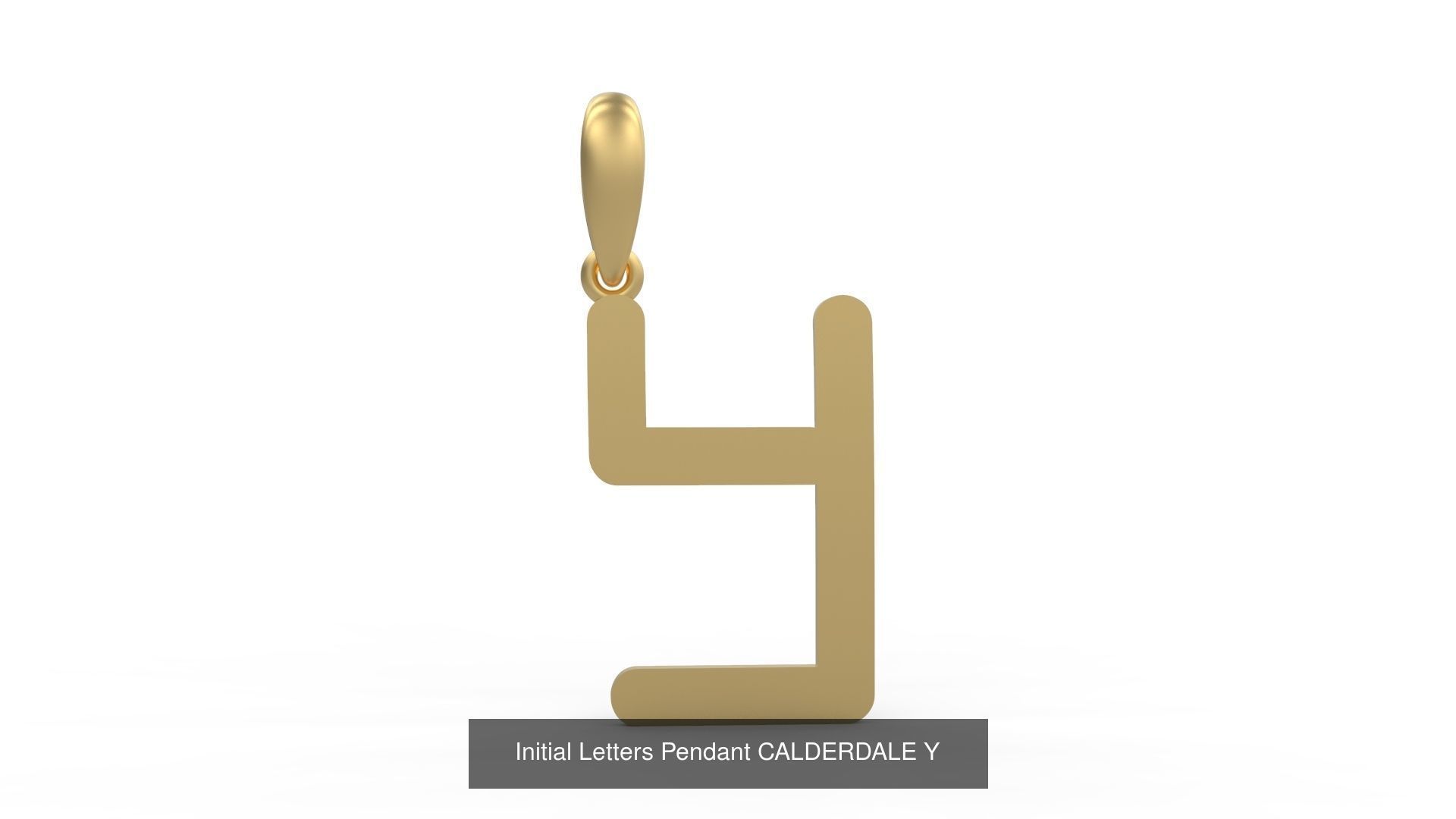 Initial Letters Pendant Alphabets CALDERDALE 3D Model Collection_27