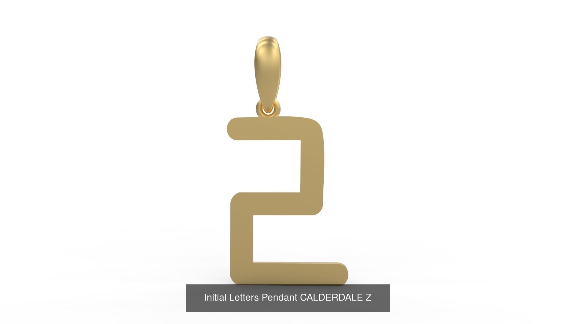 Initial Letters Pendant Alphabets CALDERDALE 3D Model Collection_28