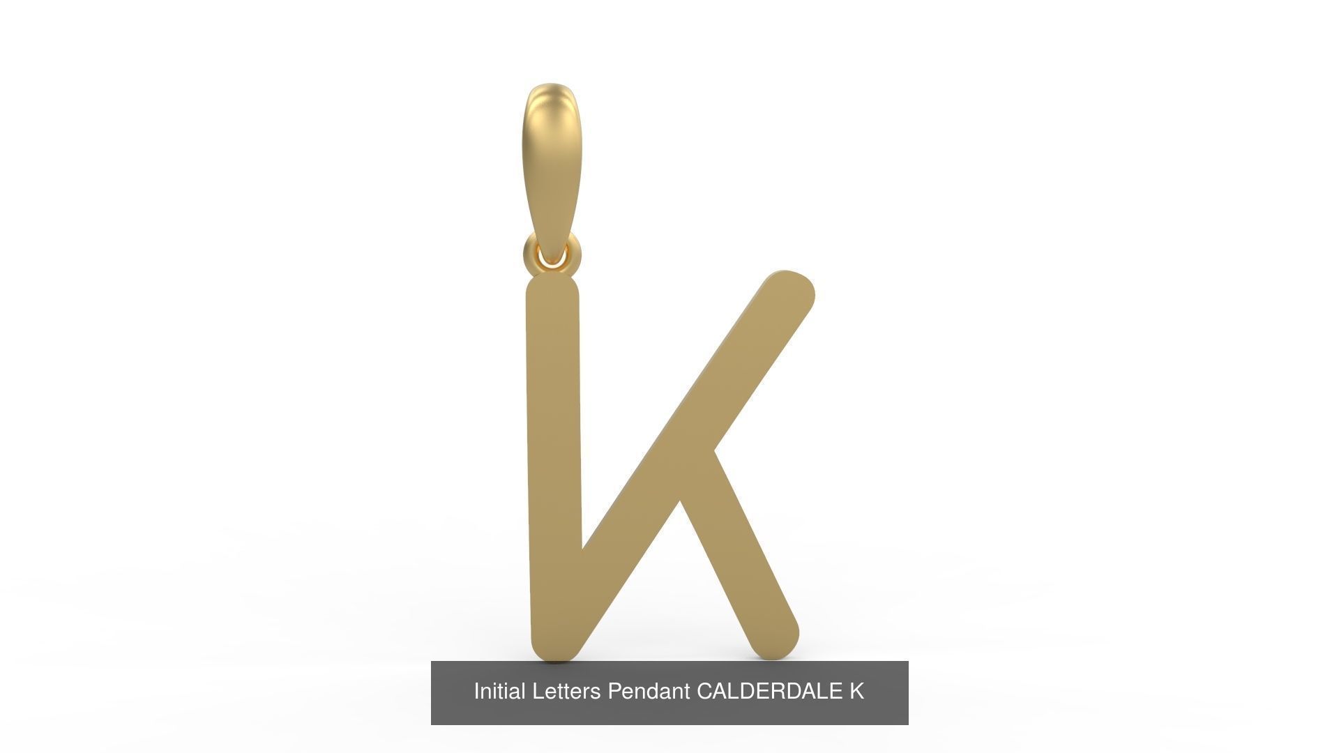 Initial Letters Pendant Alphabets CALDERDALE 3D Model Collection_13