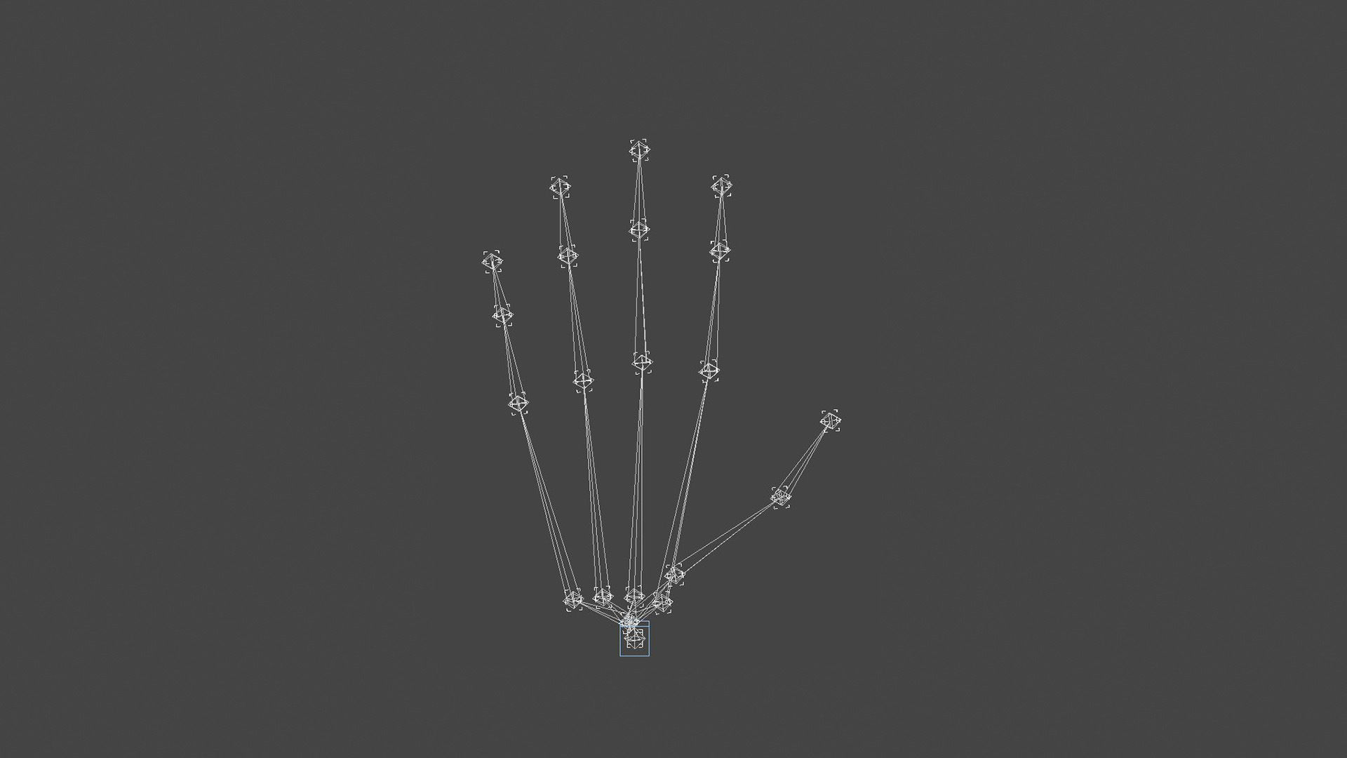 HAND-031 Rigged right hand Low-poly 3D model_8