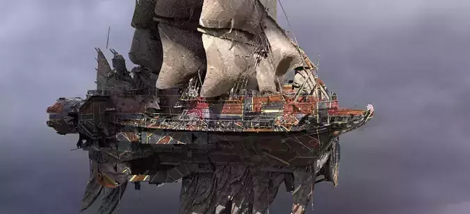 Airship Red Finn 3D model