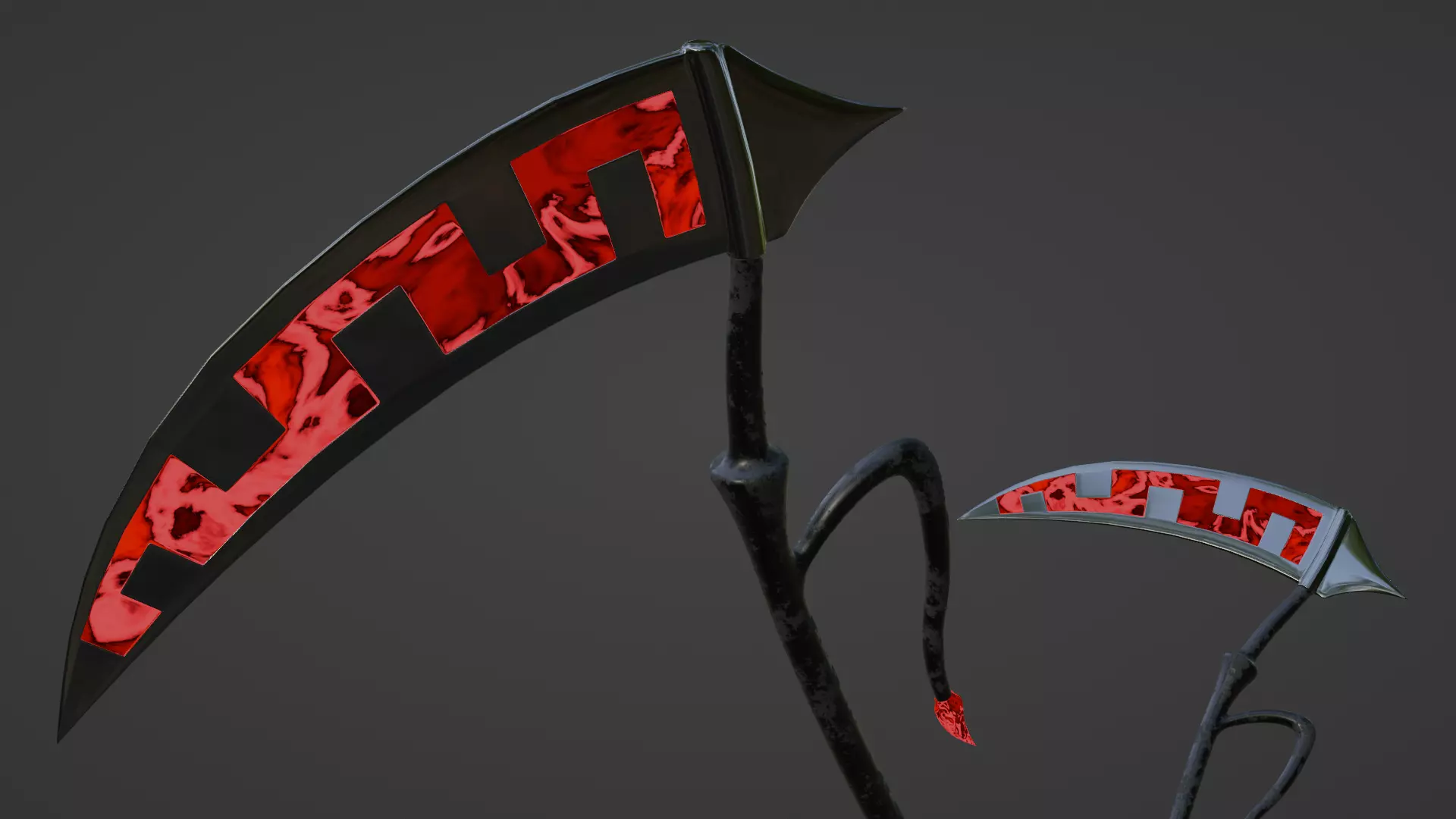 Fantasy Scythe 3D model