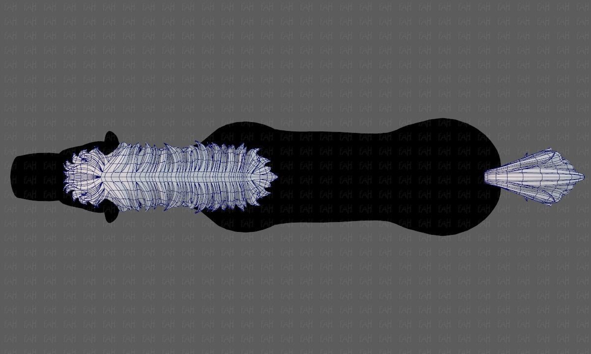 Horse mane and tail V01 Low-poly 3D model_34