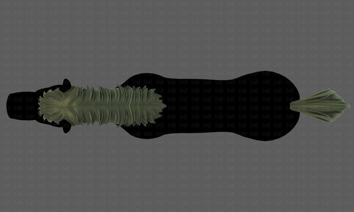 Horse mane and tail V01 Low-poly 3D model_33