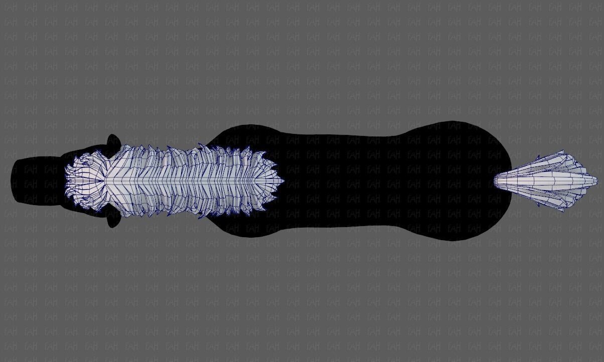 Horse mane and tail V01 Low-poly 3D model_36