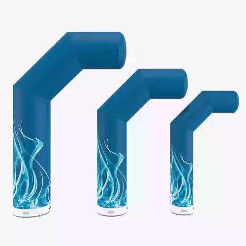 Zip-Off ARH-X inflatable columns Axion 3D model