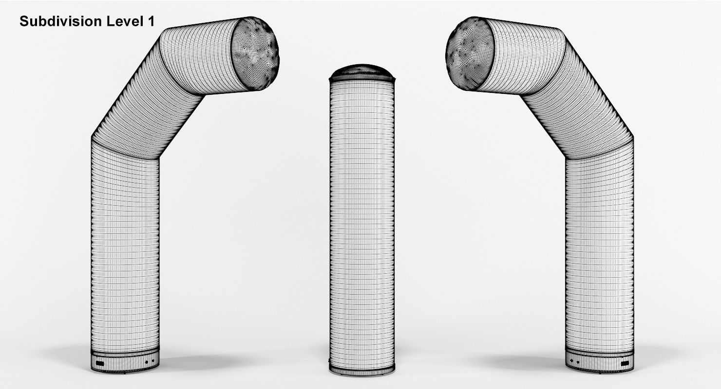 Zip-Off 1000-96 inflatable arch Axion 3D model_5