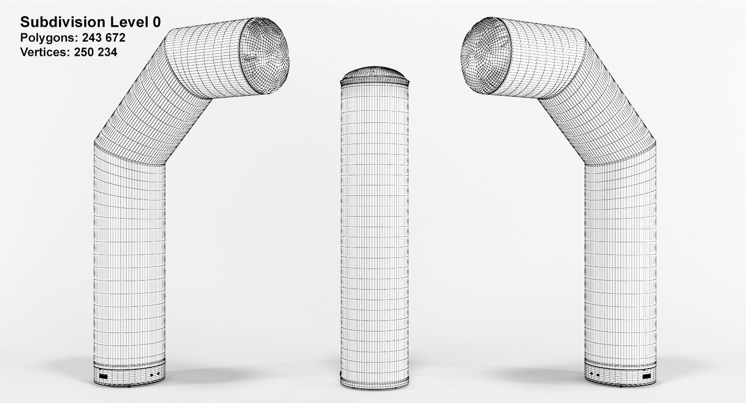 Zip-Off 1000-96 inflatable arch Axion 3D model_4