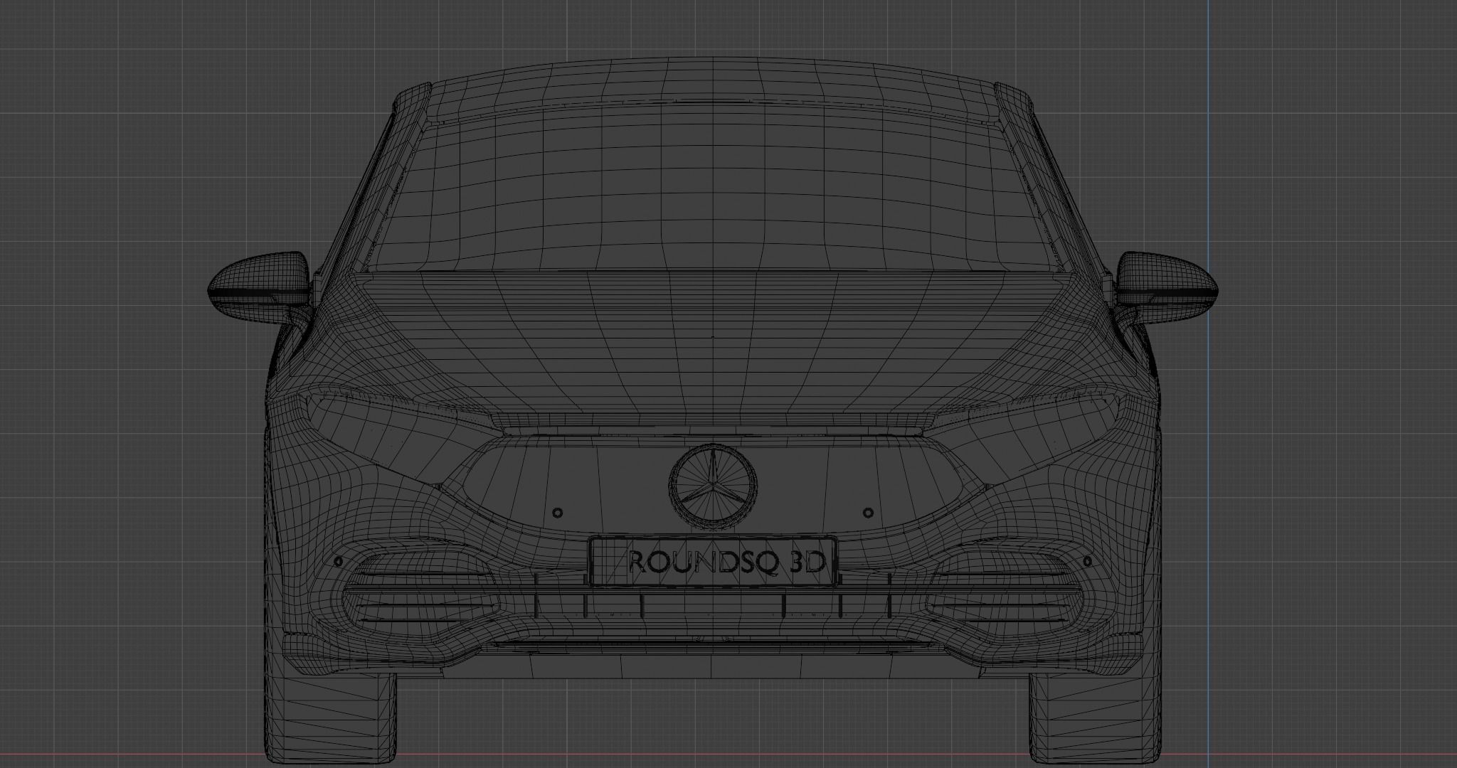 Mercedes Benz EQS 2021  Low-poly 3D model_19