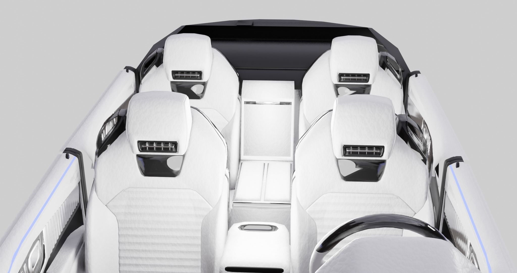 Mercedes Benz EQS 2021  Low-poly 3D model_15