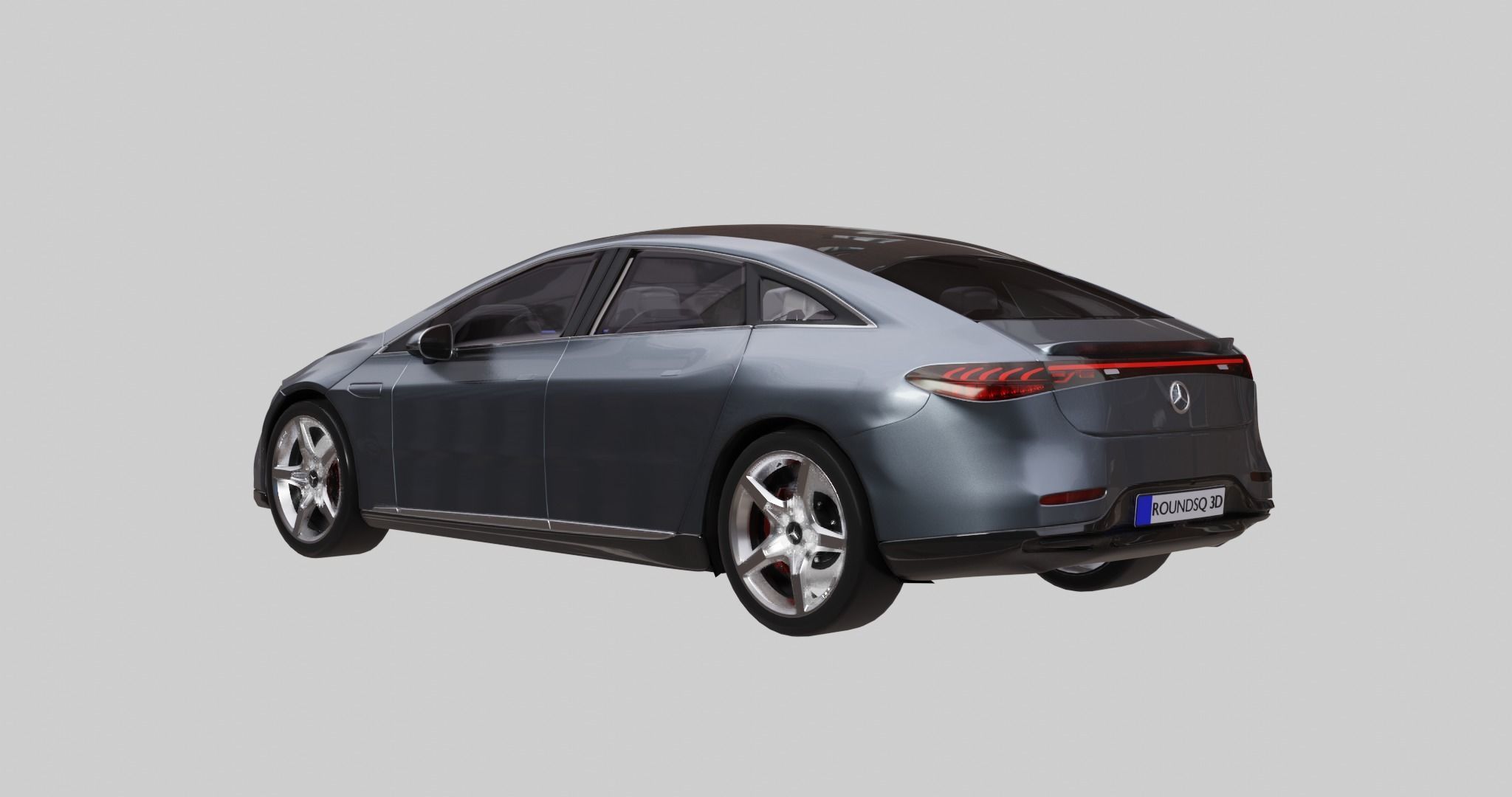 Mercedes Benz EQS 2021  Low-poly 3D model_5