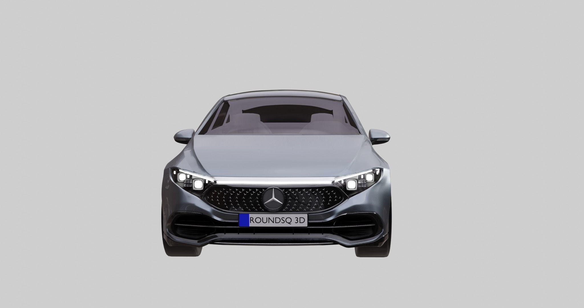 Mercedes Benz EQS 2021  Low-poly 3D model_13