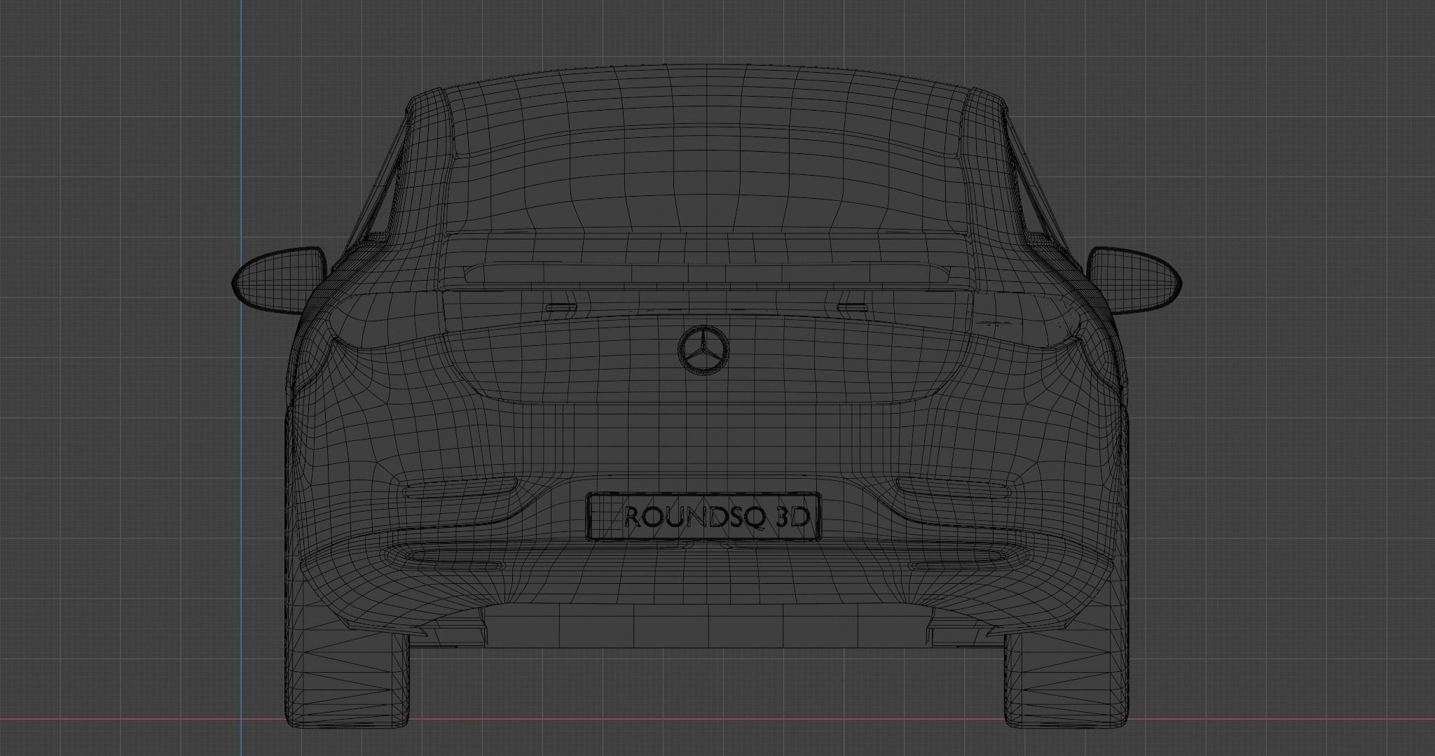 Mercedes Benz EQS 2021  Low-poly 3D model_21