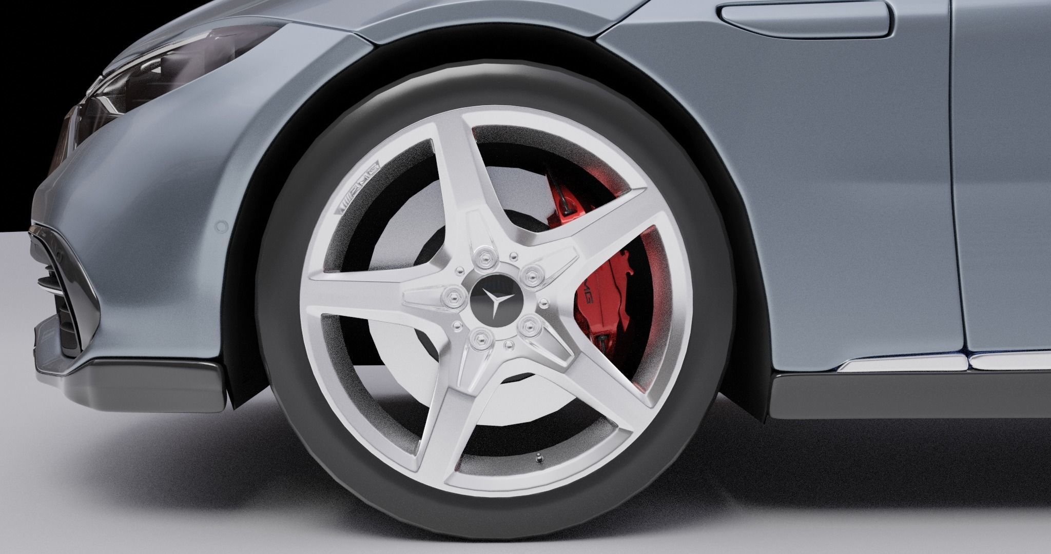 Mercedes Benz EQS 2021  Low-poly 3D model_28