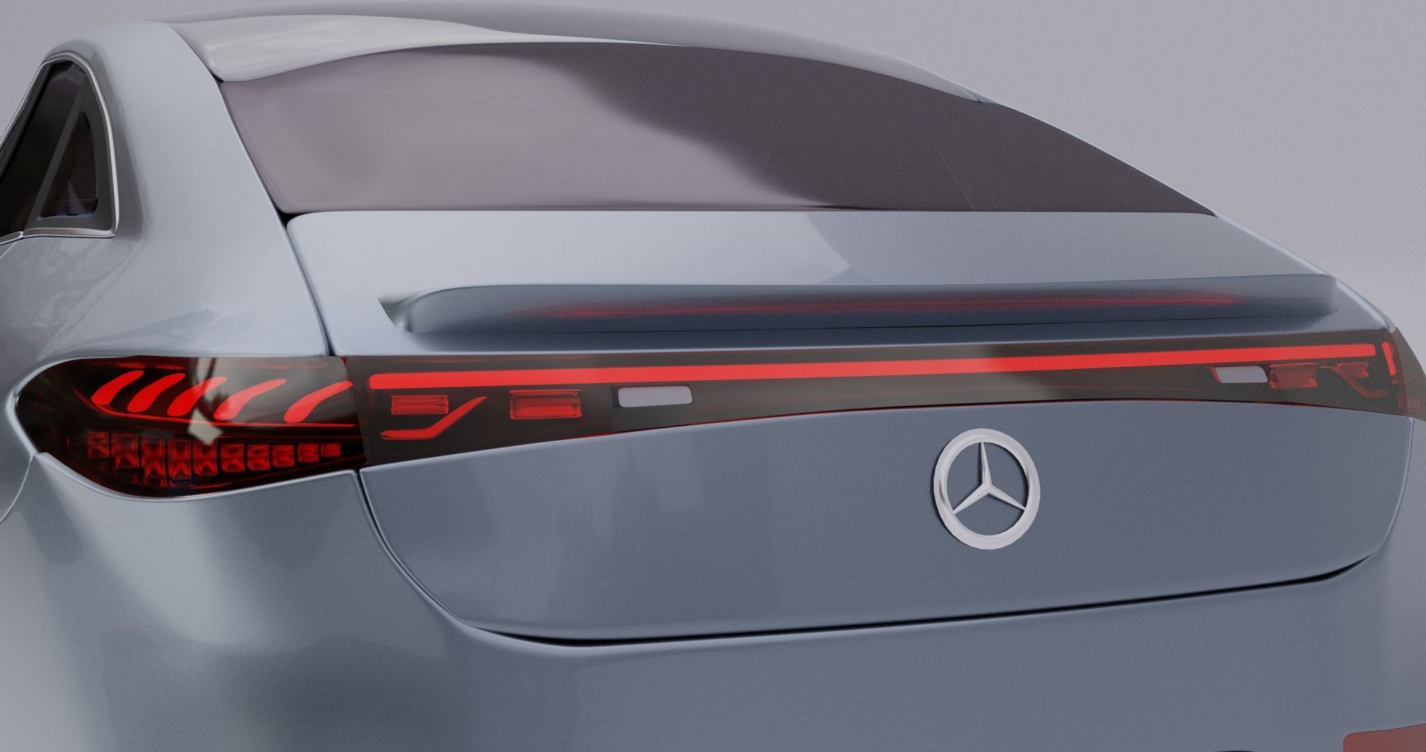 Mercedes Benz EQS 2021  Low-poly 3D model_12