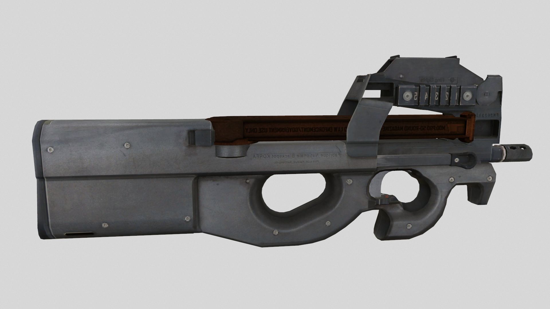 3D model Submachine P90 VR / AR / low-poly | CGTrader