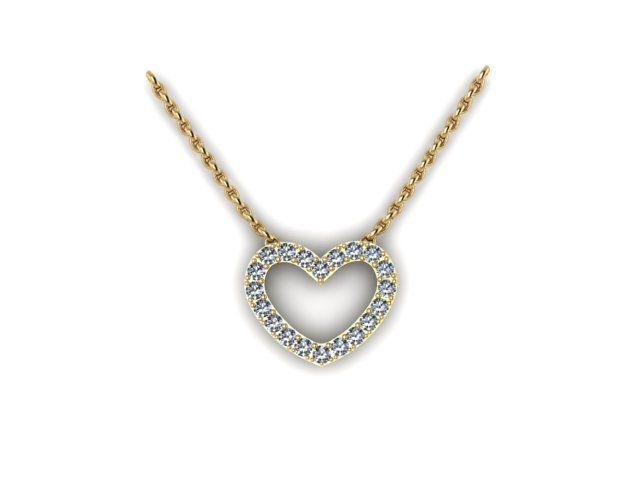 Heart Pendant 3D print model_1