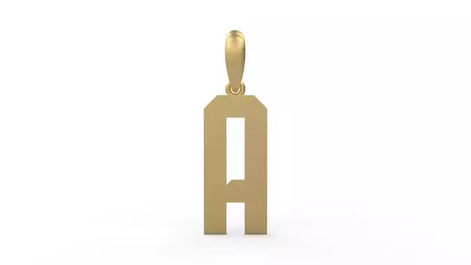 Initial Letters Pendant Theroar A 3D print model