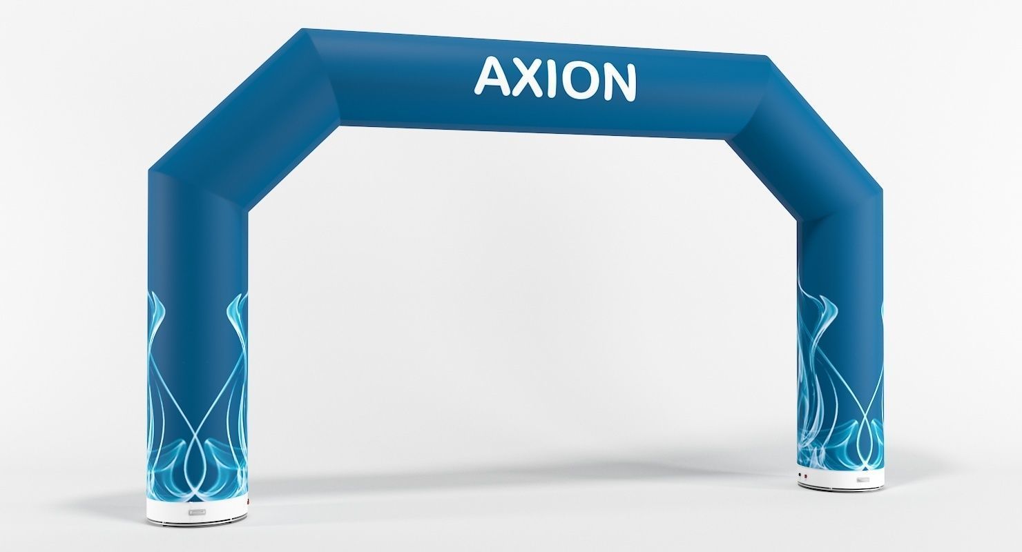 Angled inflatable arch Axion 800-1200 3D model_2