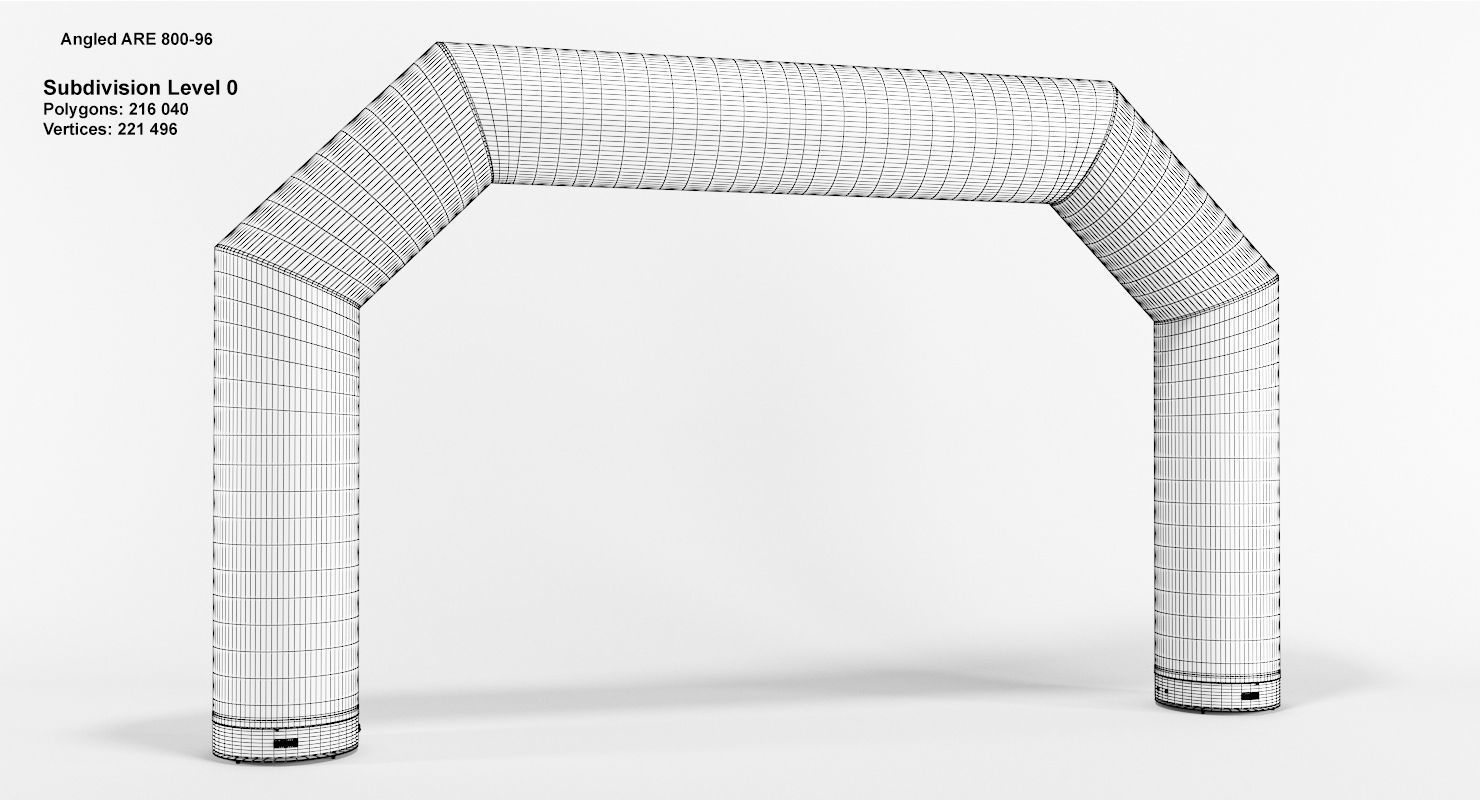 Angled inflatable arch Axion 800-1200 3D model_3