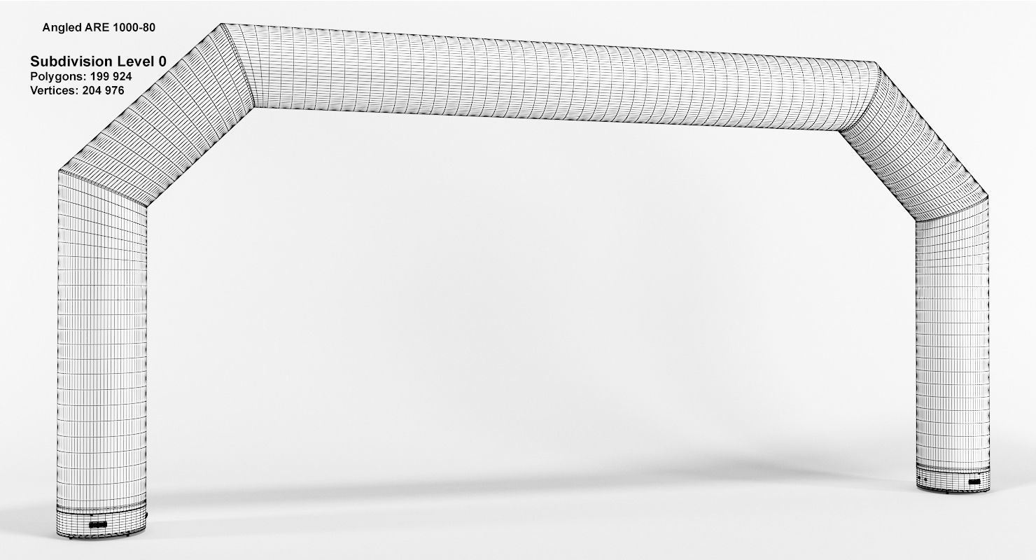 Angled inflatable arch Axion 800-1200 3D model_6