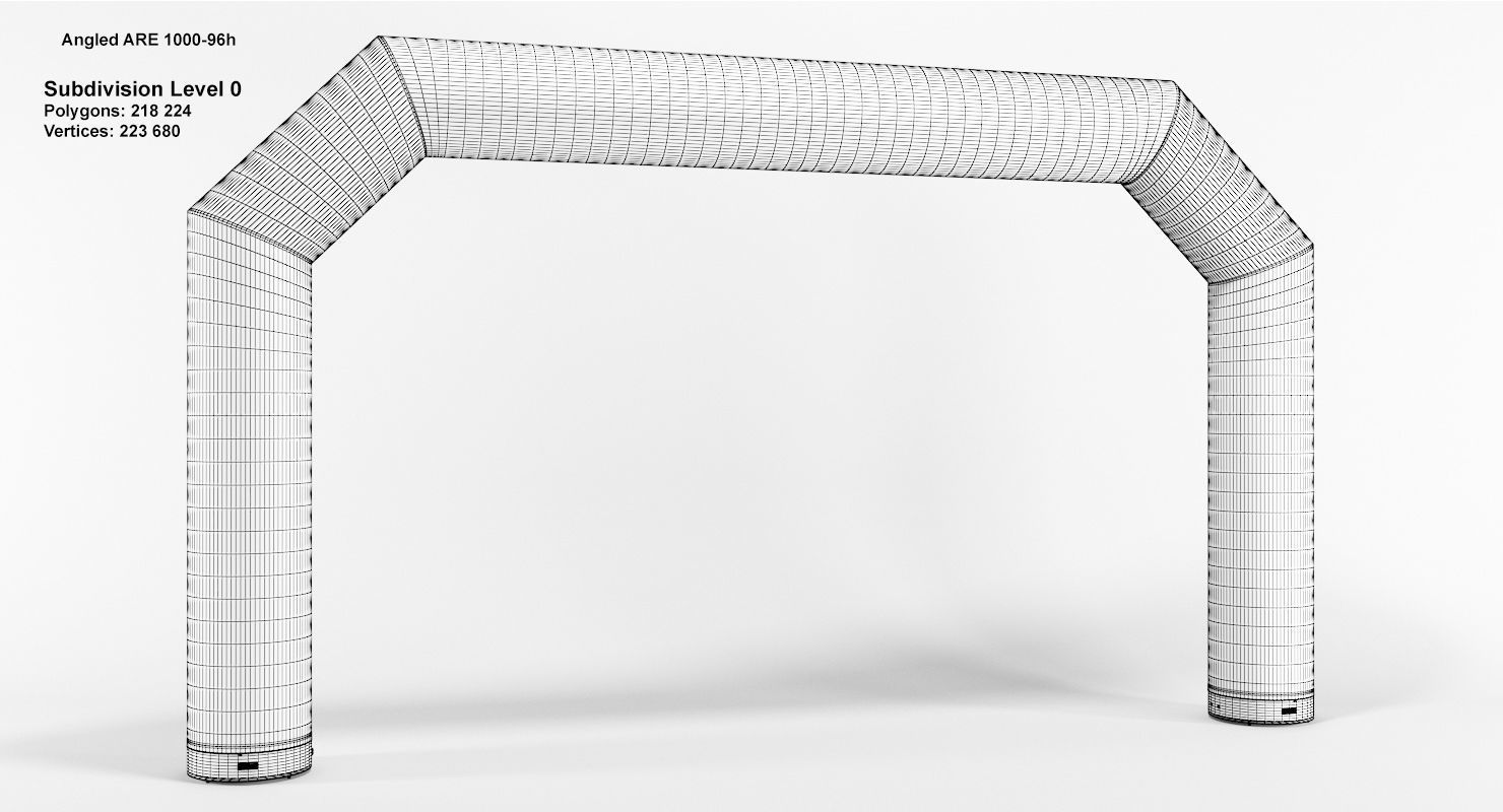 Angled inflatable arch Axion 800-1200 3D model_13