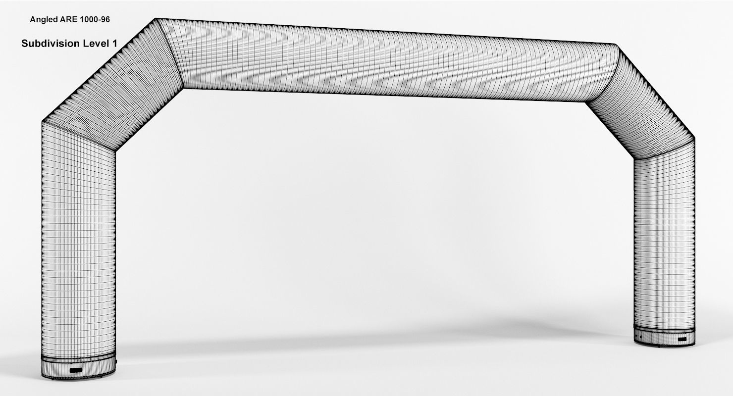 Angled inflatable arch Axion 800-1200 3D model_10