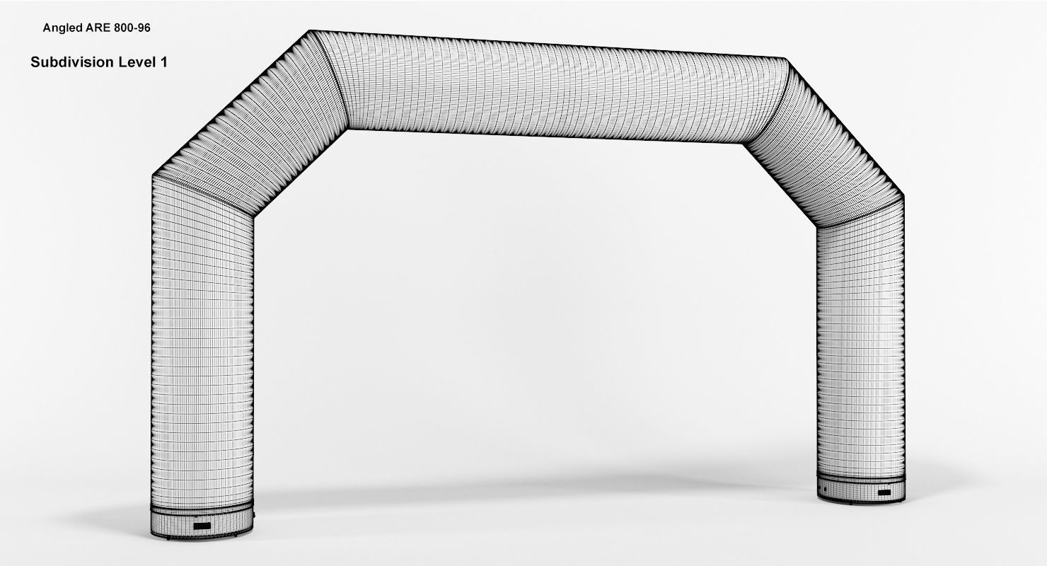 Angled inflatable arch Axion 800-1200 3D model_4