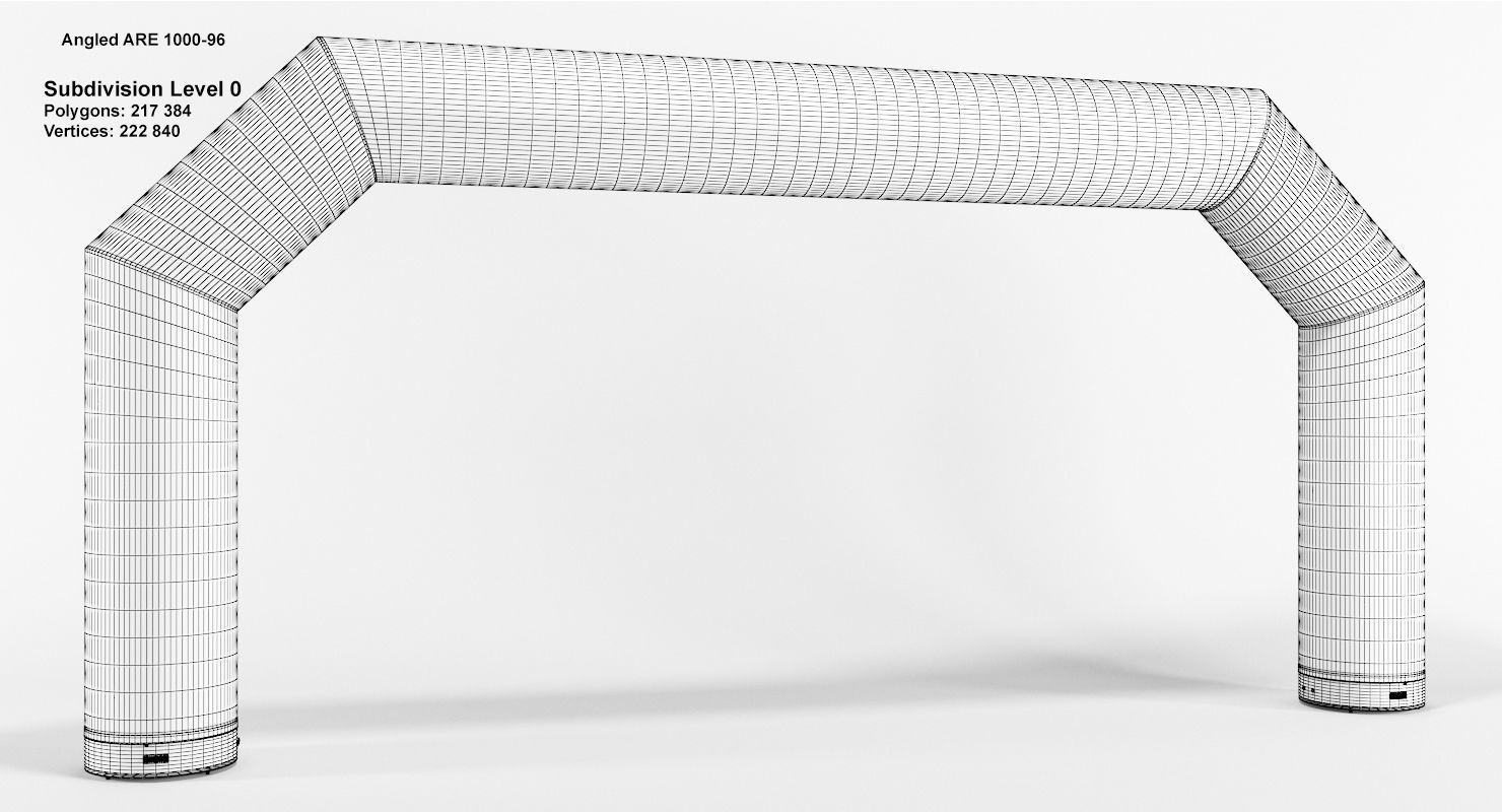 Angled inflatable arch Axion 800-1200 3D model_9