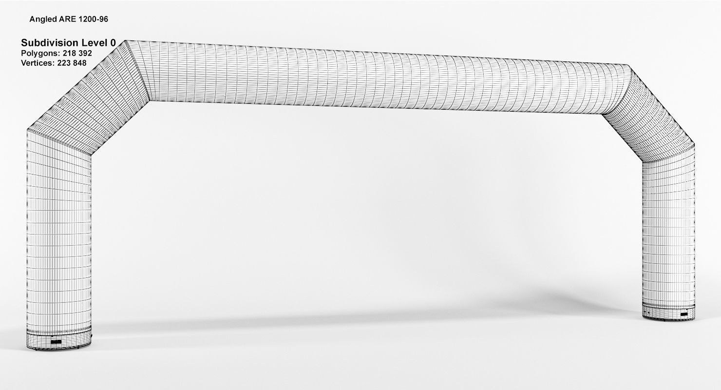 Angled inflatable arch Axion 800-1200 3D model_15