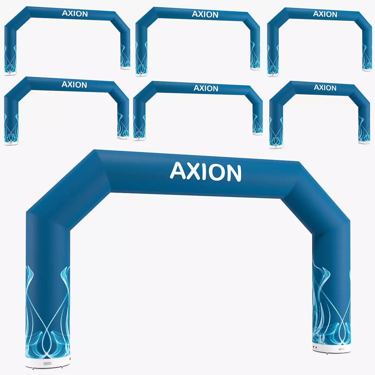 Angled inflatable arch Axion 800-1200 3D model_0