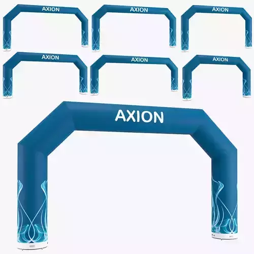 Angled inflatable arch Axion 800-1200 3D model