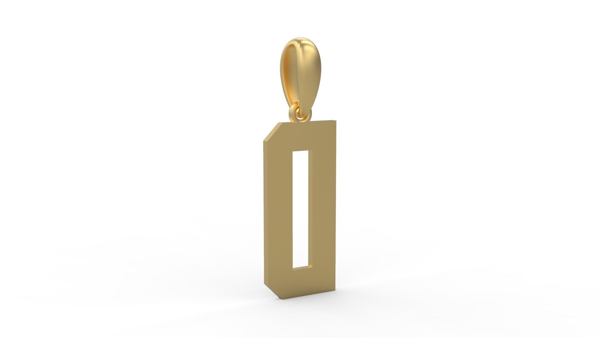  Initial Letters Pendant Theroar D 3D print model_3