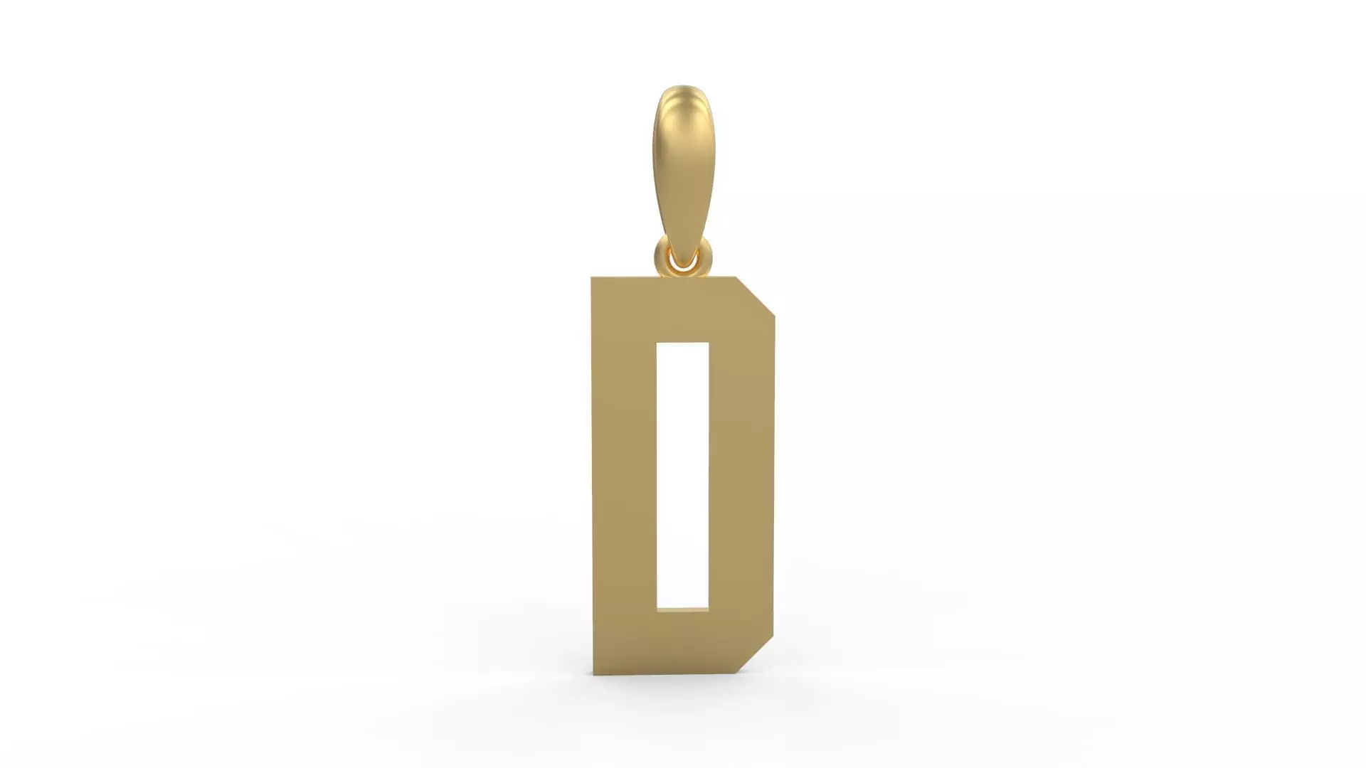  Initial Letters Pendant Theroar D 3D print model_0