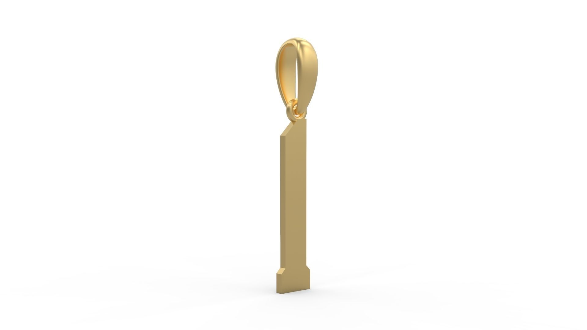 Initial Letters Pendant Theroar I 3D print model_3