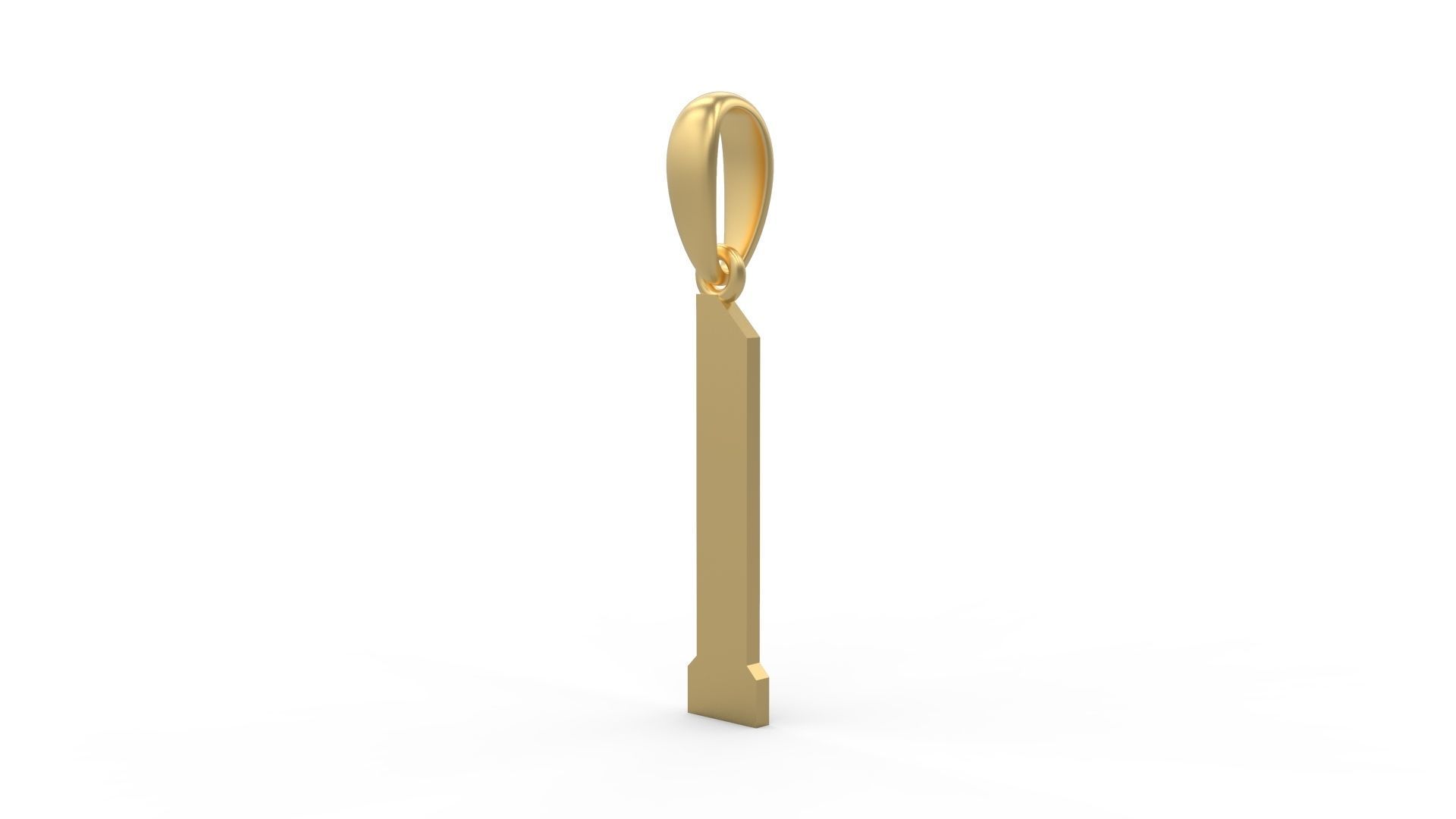 Initial Letters Pendant Theroar I 3D print model_1