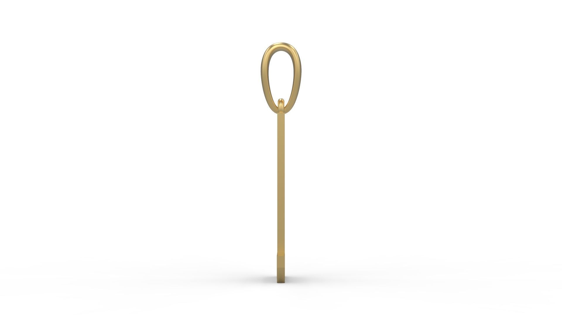 Initial Letters Pendant Theroar L 3D print model_2