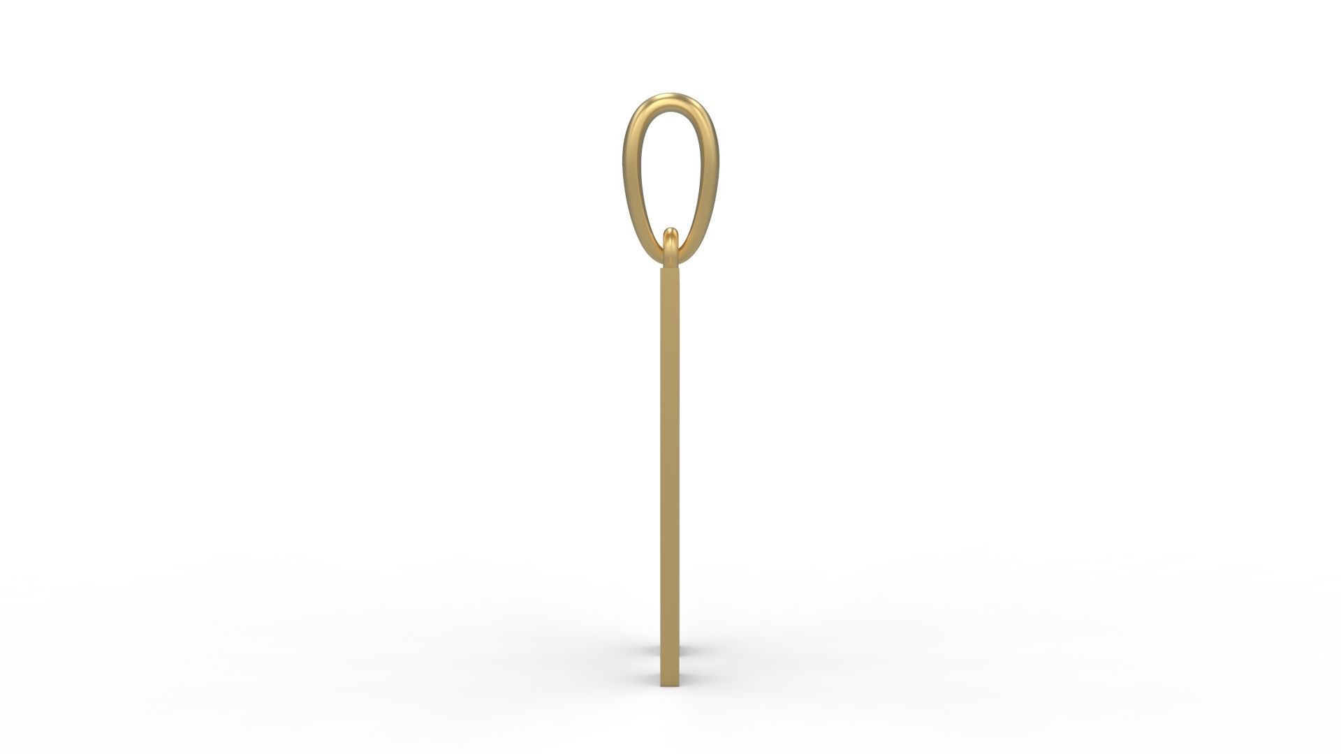 Initial Letters Pendant Theroar N 3D print model_2