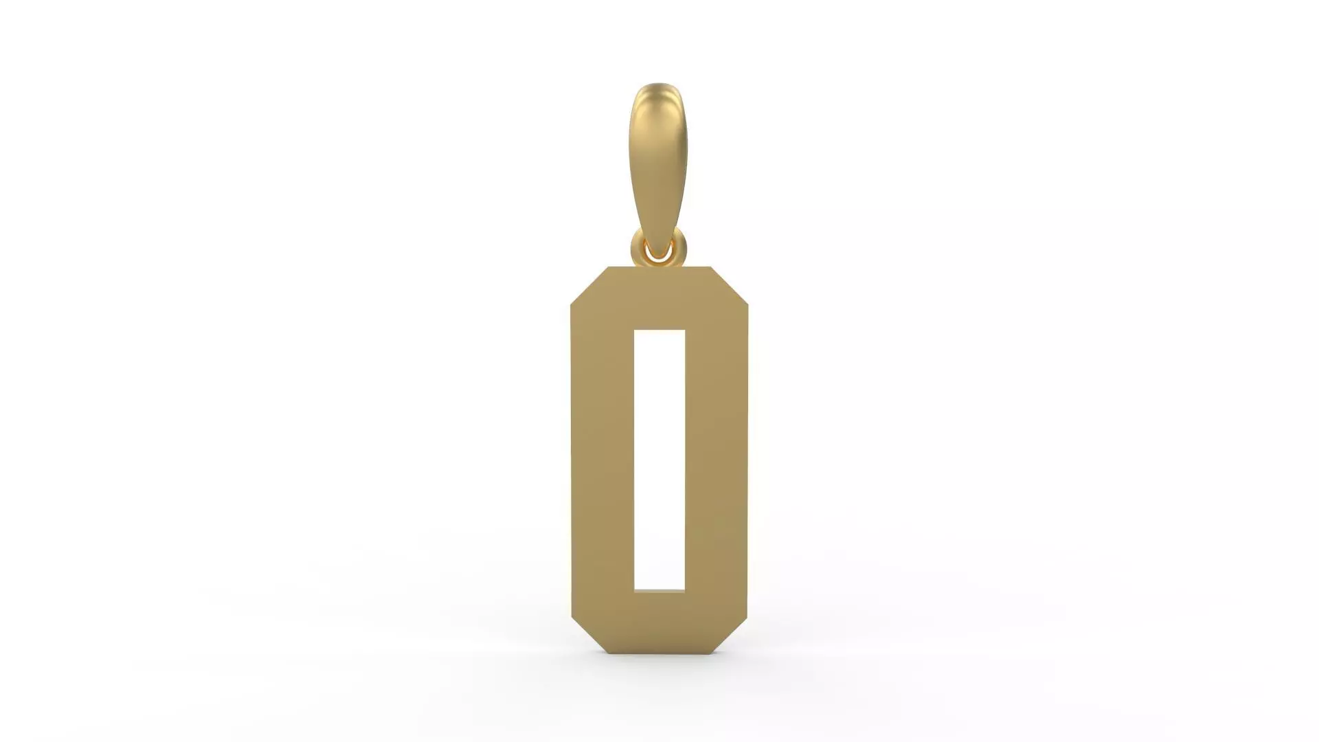Initial Letters Pendant Theroar O 3D print model_0