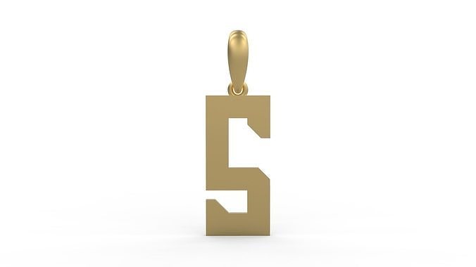Initial Letters Pendant Theroar S 3D print model
