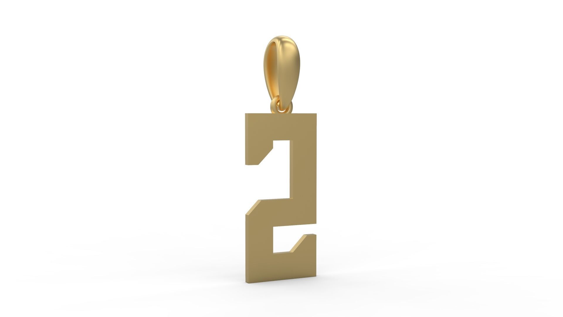 Initial Letters Pendant Theroar S 3D print model_3