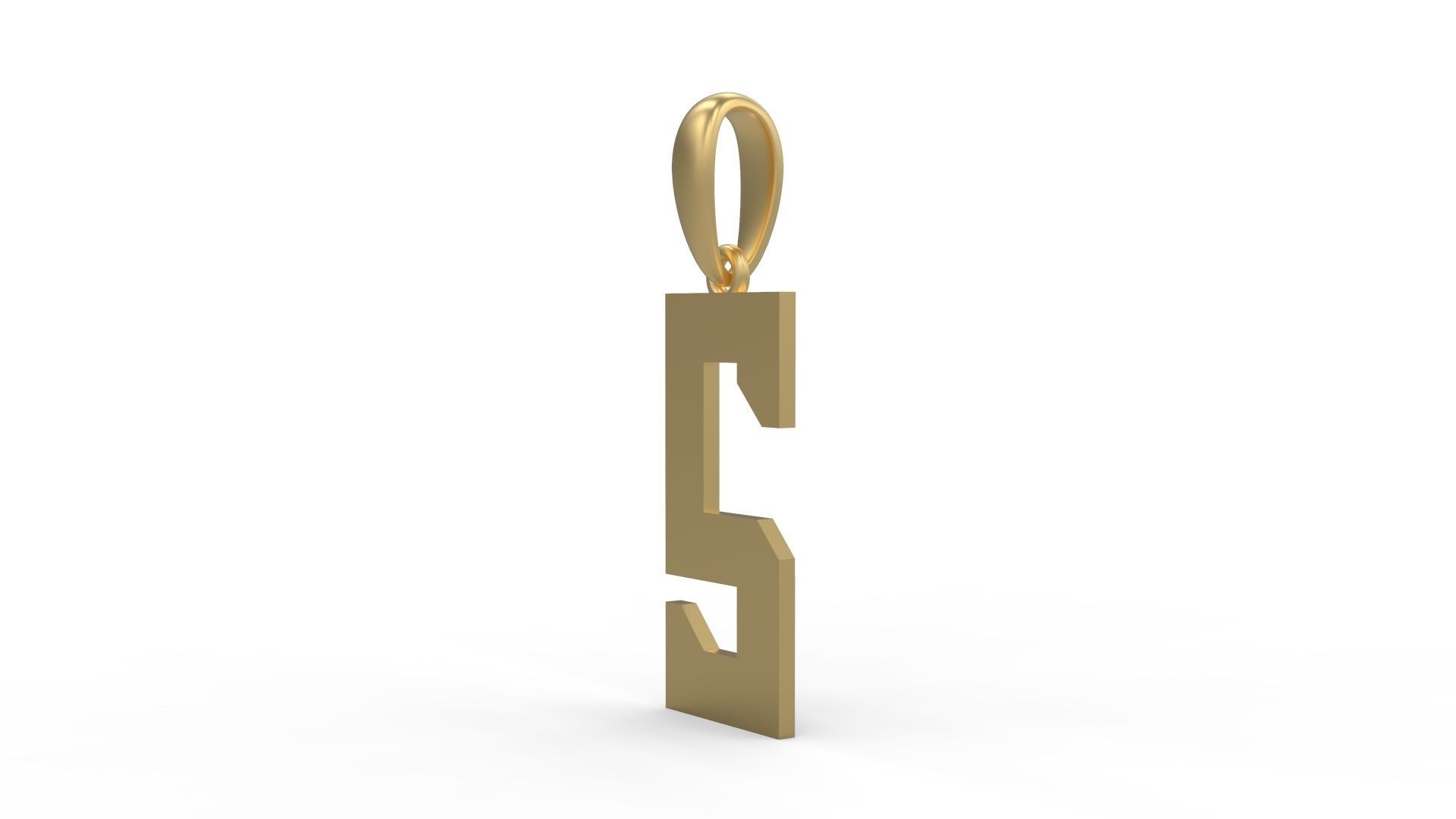 Initial Letters Pendant Theroar S 3D print model_1