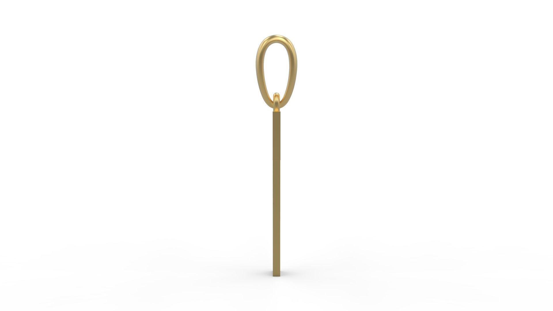 Initial Letters Pendant Theroar T 3D print model_2