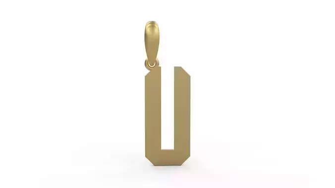 Initial Letters Pendant Theroar U