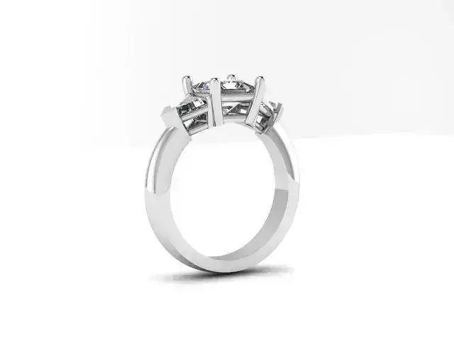 Three Stone Engagement Ring