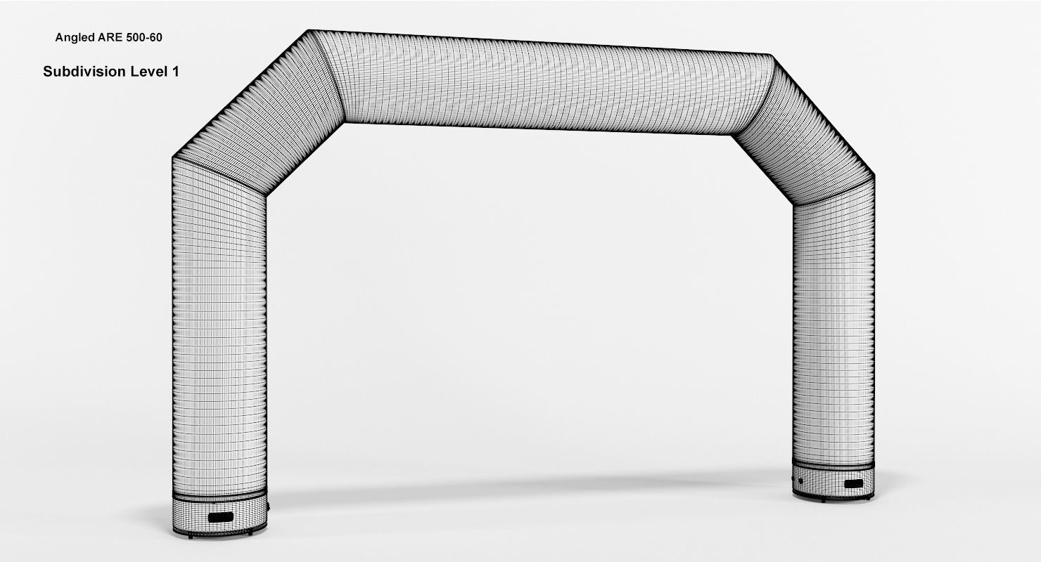 Angled inflatable arch Axion 400-800 3D model_7