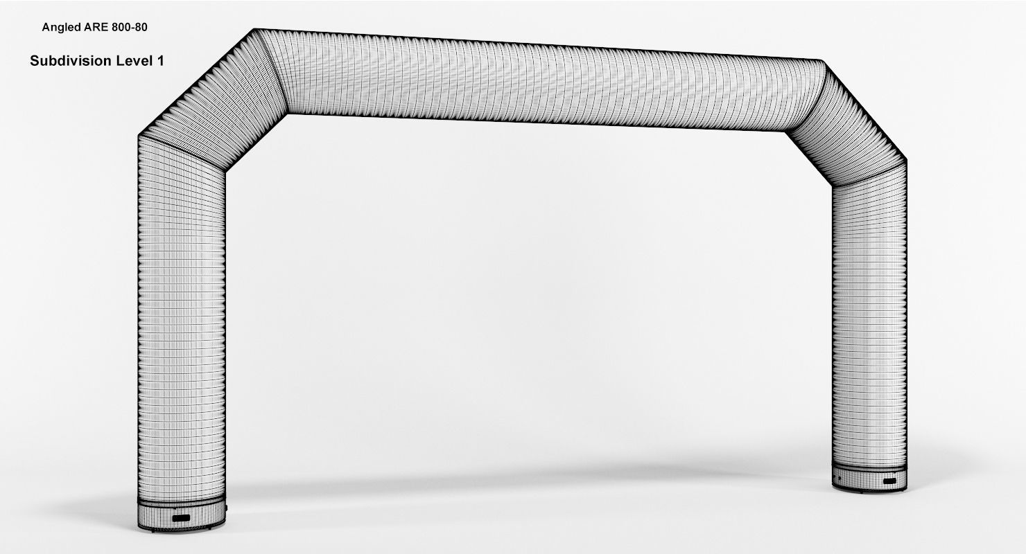 Angled inflatable arch Axion 400-800 3D model_19