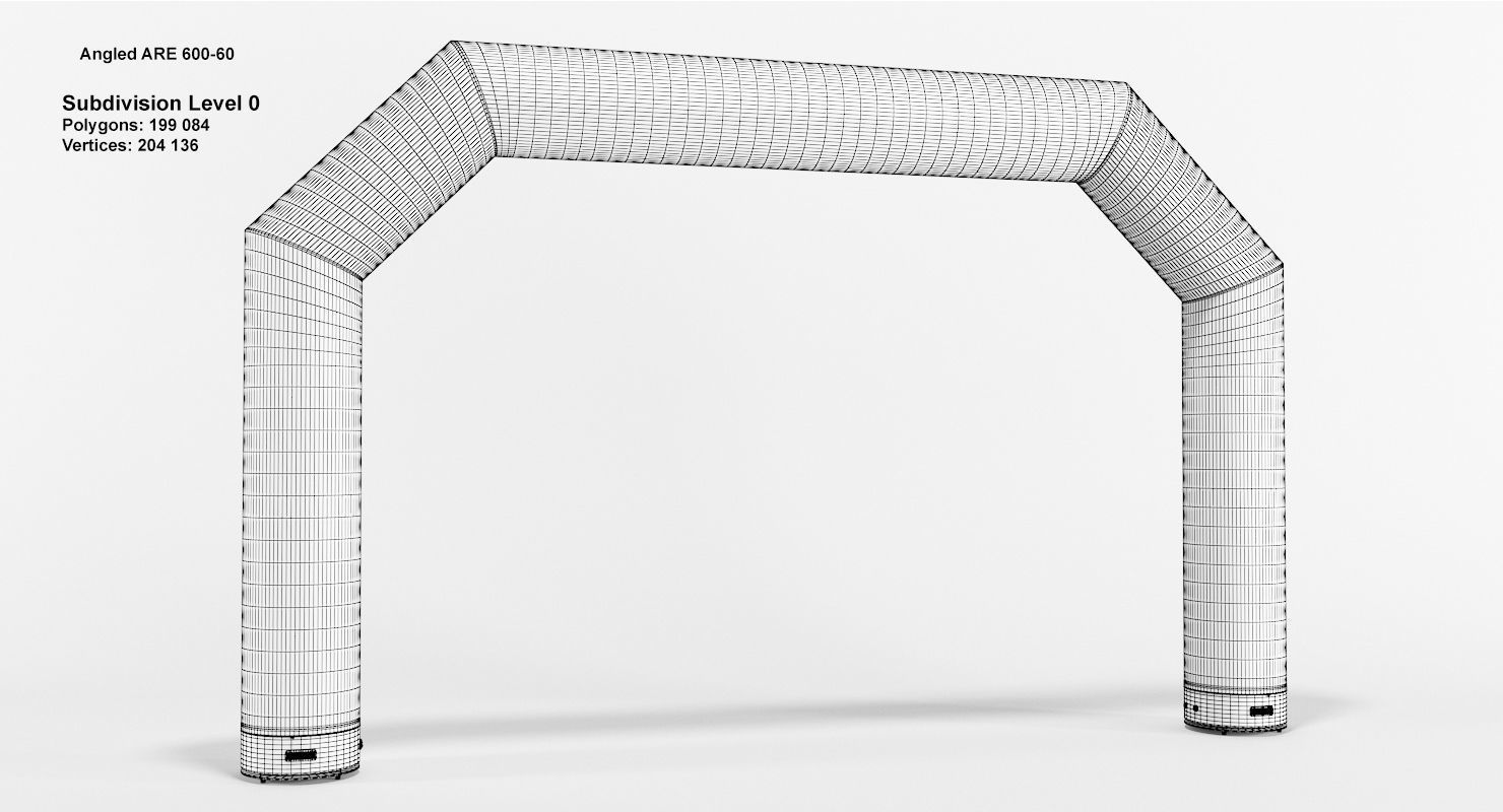 Angled inflatable arch Axion 400-800 3D model_9
